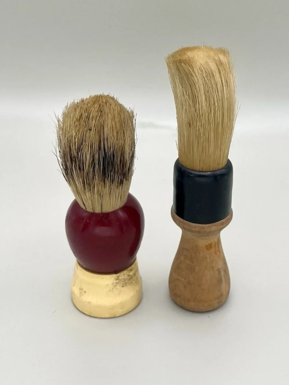 VTG Century Rubberset Shaving Brushes Lot 1940s Barber Wet Shave USA Mid Century